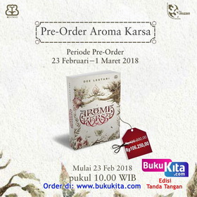 Buku Aroma Karsa edisi Tanda Tangan Dee Lestari