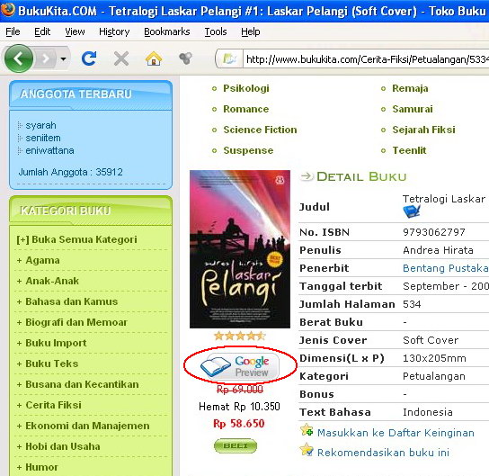 Google bekerjasama dengan BukuKITA.com