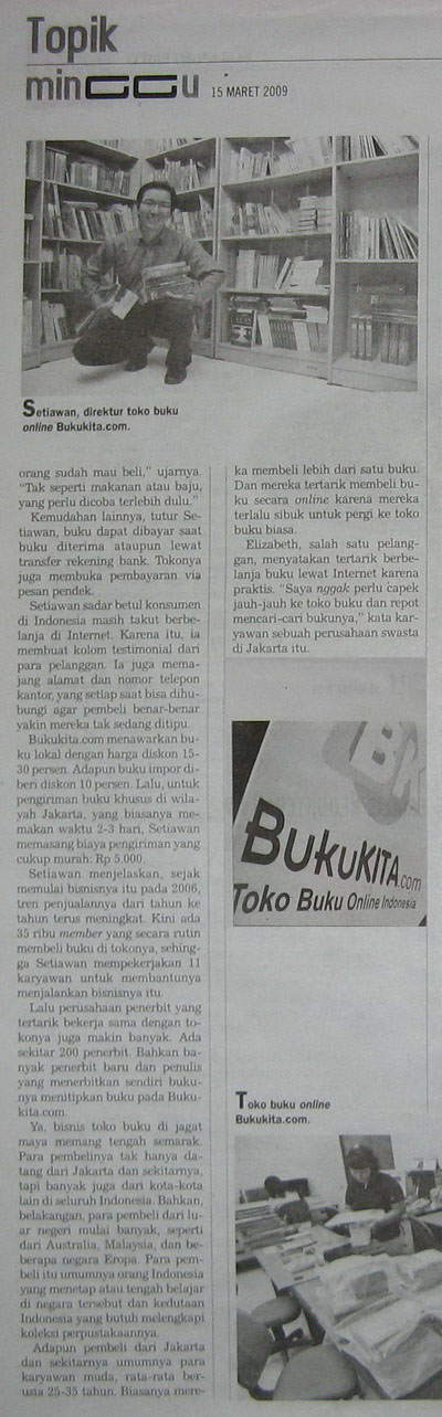 BukuKita.com di Koran Tempo