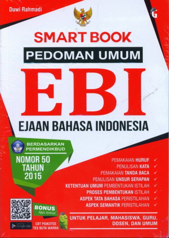 Cover Buku Smart Book Pedoman Umum EBI Ejaan Bahasa Indonesia