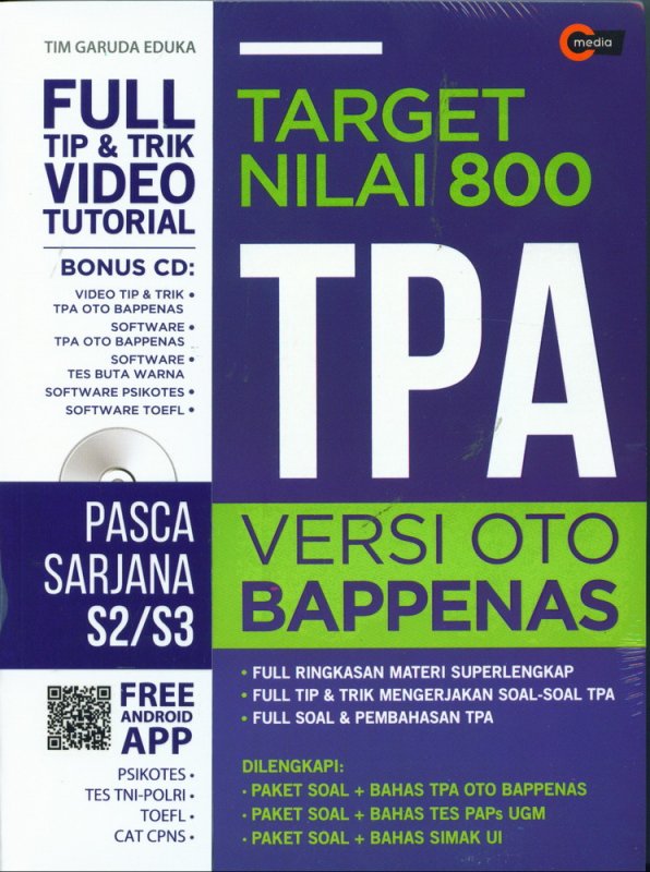 Buku Target Nilai 800 Tpa Versi Oto Bappenas Bukukita