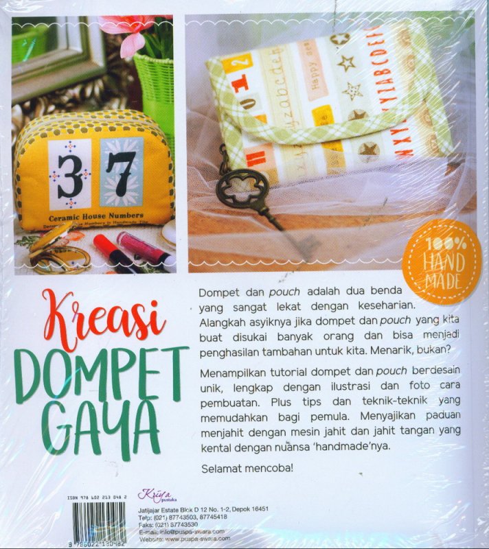 Cover Belakang Buku Kreasi Dompet Gaya