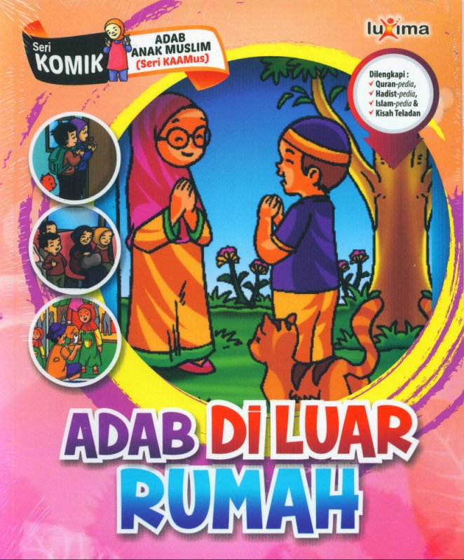 Cover Buku Adab Di Luar Rumah (Seri Komik Adab Anak Muslim) (Promo Luxima)