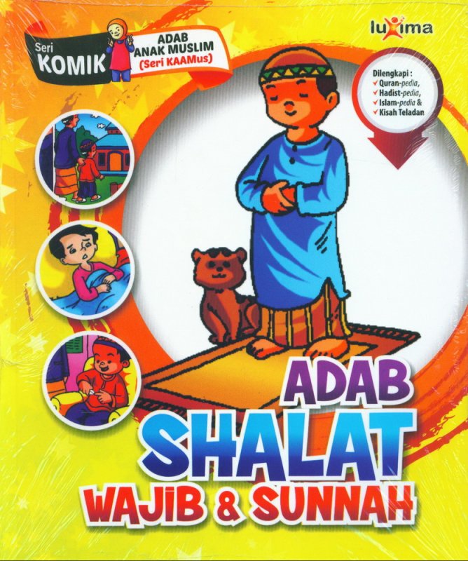 Cover Buku Adab Shalat Wajib & Sunnah (Seri Komik Adab Anak Muslim) (Promo Luxima)