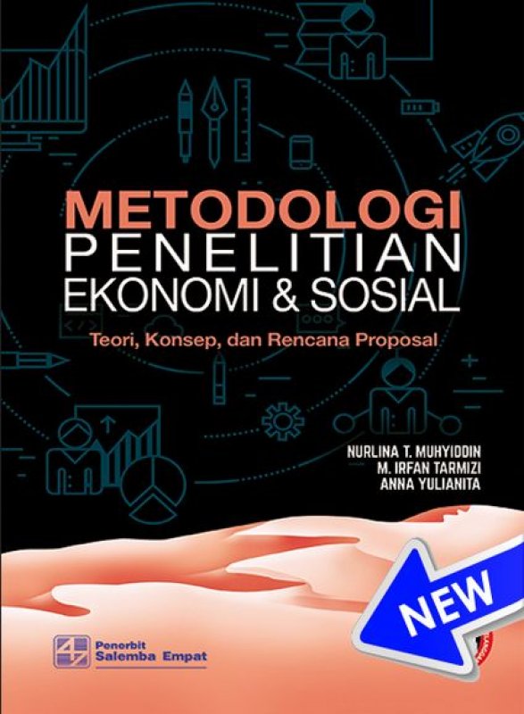 Cover Depan Buku Metodologi Penelitian Ekonomi dan Sosial: Teori, Konsep, dan Rencana Proposal