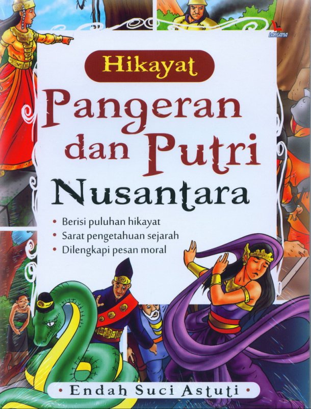 Cover Depan Buku Hikayat Pangeran dan Putri Nusantara