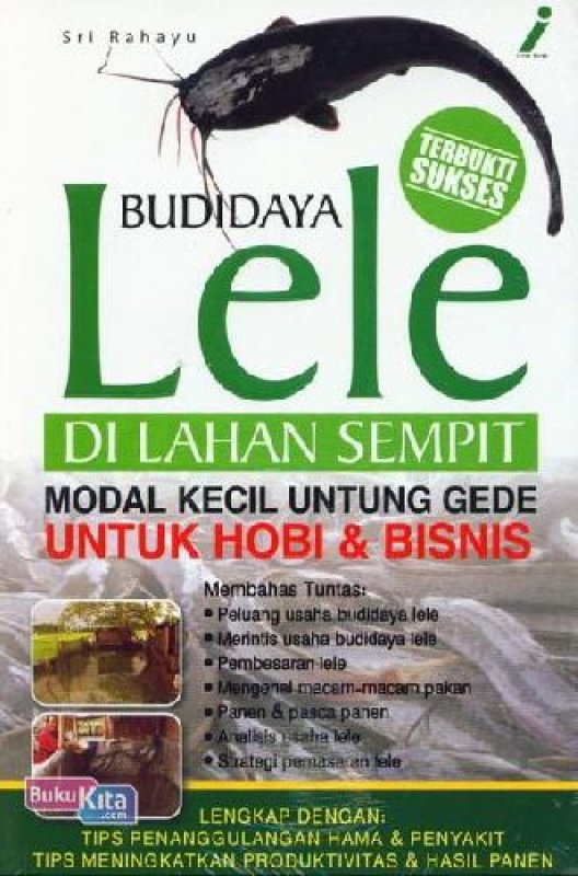 Cover Depan Buku Budidaya Lele Di Lahan Sempit (BK)