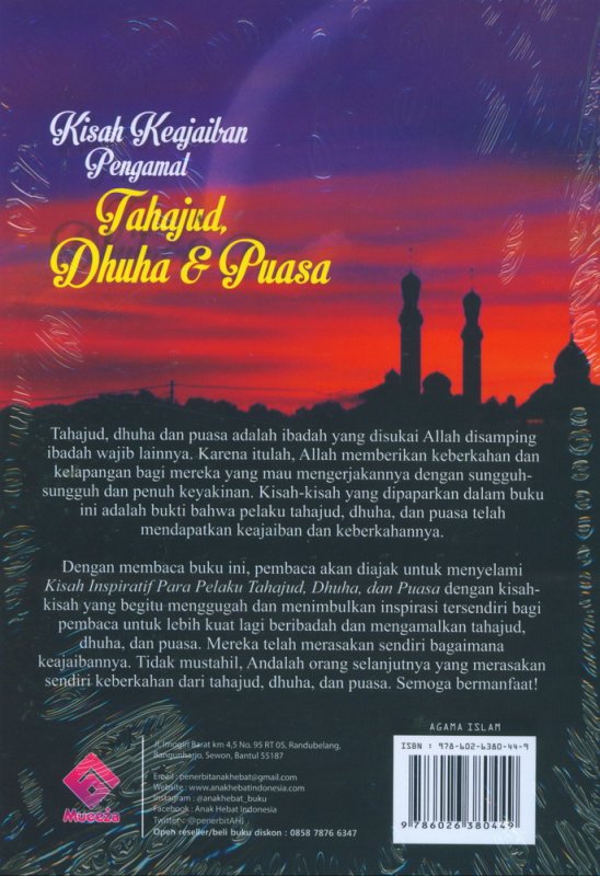 Cover Belakang Buku Kisah Keajaiban Pengamal Tahajud, Dhuha & Puasa