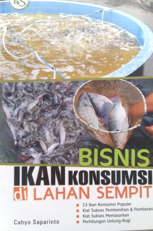 Cover Depan Buku Bisnis Ikan Konsumsi di Lahan Sempit (BP) (Disc 50%)