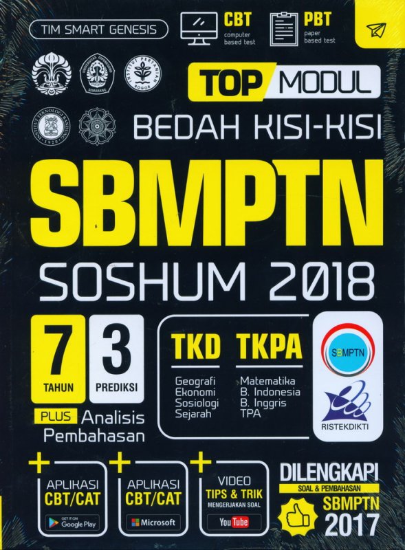 Cover Depan Buku TOP MODUL BEDAH KISI-KISI SBMPTN SOSHUM 2018