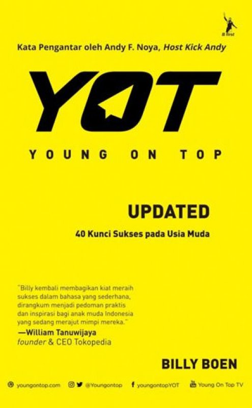 Cover Buku Young On Top Updated: 40 Kunci Sukses di Usia Muda