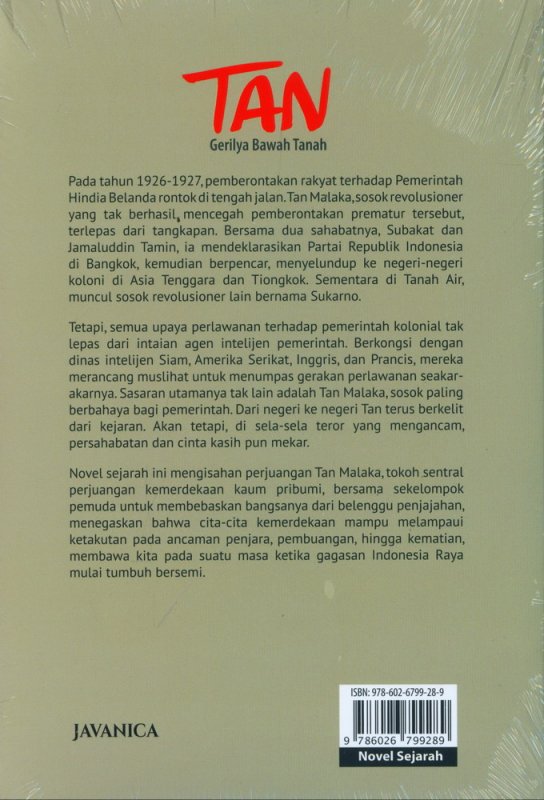 Cover Tan : Gerilya Bawah Tanah (Trilogi Tan Malaka 2)