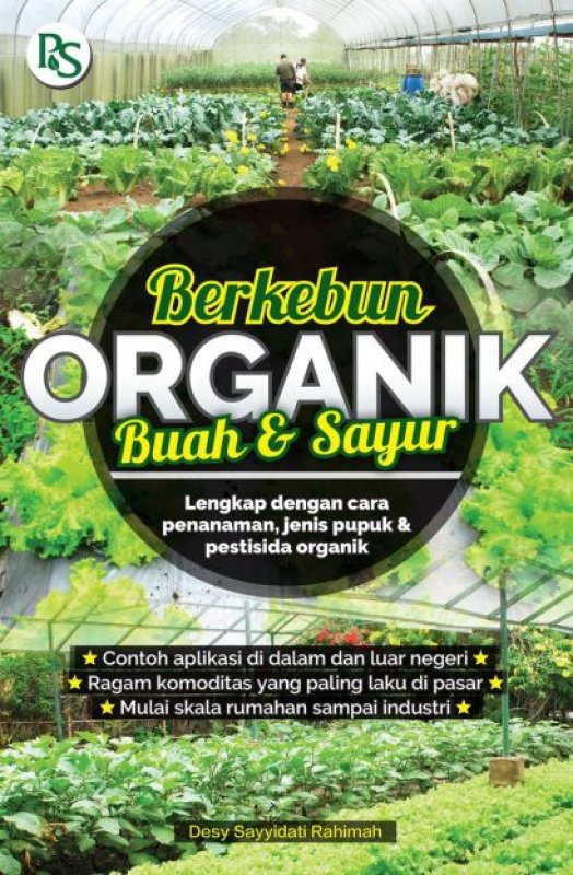 Cover Depan Buku Berkebun Organik Buah dan Sayur [Blocknote + Benih Tanaman]