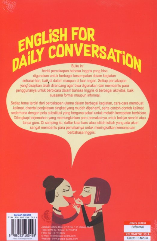 Cover Belakang Buku English For Daily Conversation
