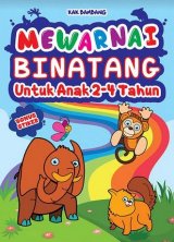 Mewarnai Binatang Untuk Anak 2-4 Tahun - Bonus Stiker