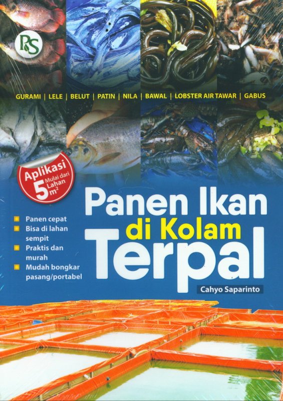 Cover Depan Buku Panen Ikan di Kolam Terpal