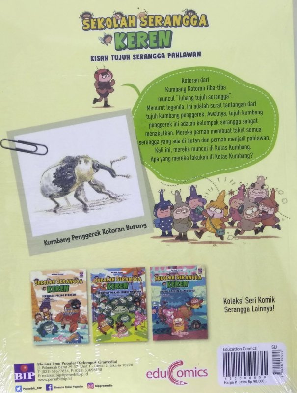 Buku Sekolah Serangga Keren: Kisah Tujuh Serangga Pahlawan | Bukukita