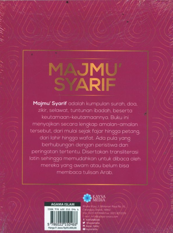 Cover MAJMU SYARIF [Cover Merah)