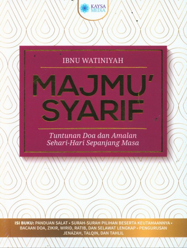 Cover Buku MAJMU SYARIF [Cover Merah)