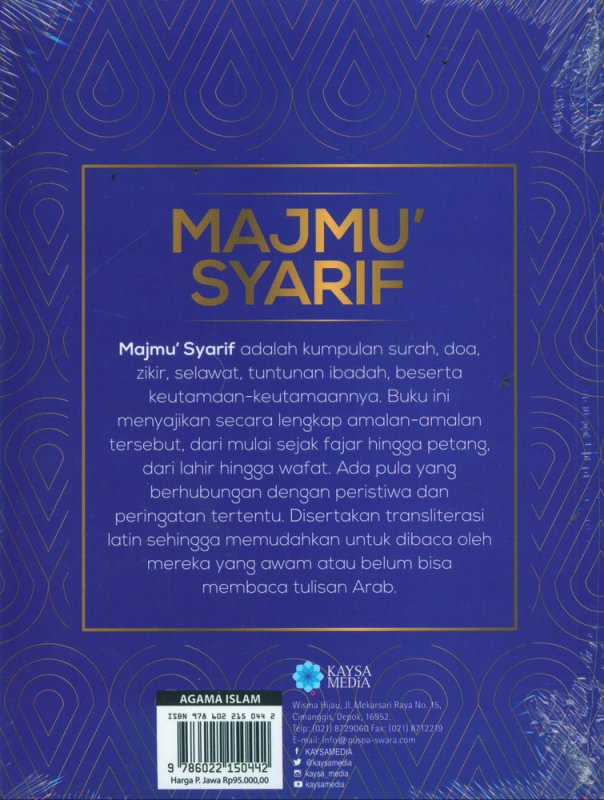 Cover MAJMU SYARIF [Cover Biru)