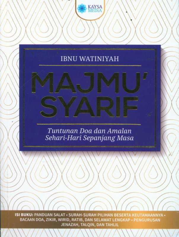 Cover Depan Buku MAJMU SYARIF [Cover Biru)