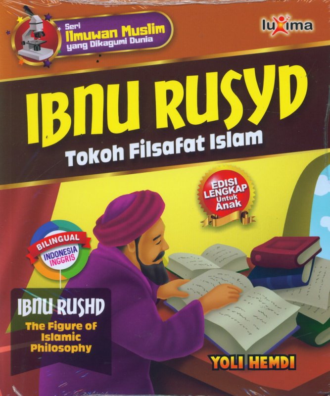 Cover IBNU RUSYD - Tokoh Filsafat Islam (Bilingual Indonesia-Inggris)