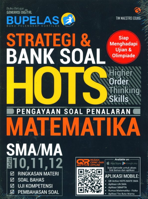 Cover Depan Buku Strategi & Bank Soal HOTS MATEMATIKA SMA/MA