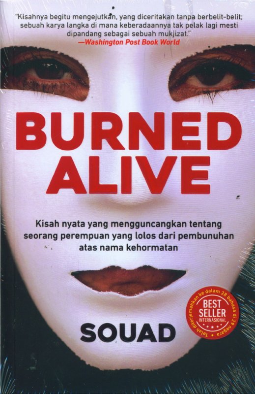 Cover Depan Buku Burned alive (Cover Baru 2019)