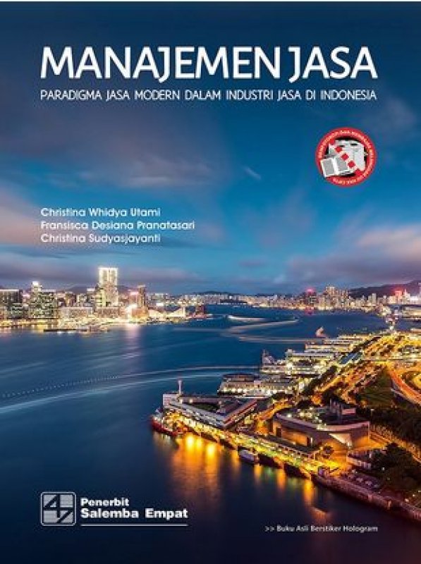 Cover Depan Buku Manajemen Jasa: Paradigma Jasa Modern dalam Industri Jasa di Indonesia