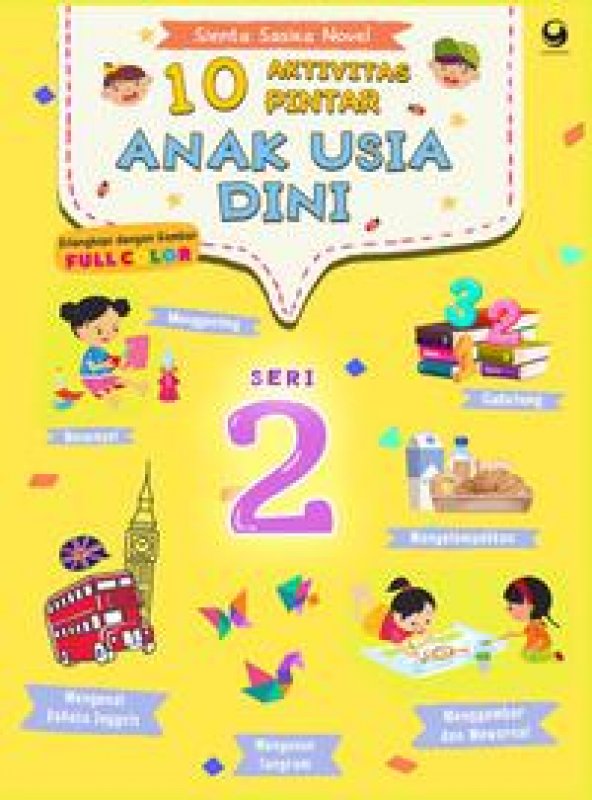 Cover Depan Buku 10 Aktivitas Pintar Anak Usia Dini - Seri 2