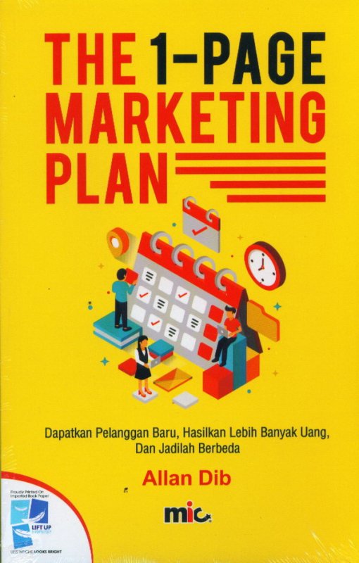 Cover Buku The 1-Page Marketing Plan 