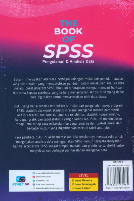 Cover Belakang Buku The Book Of SPSS Pengolahan & Analisis Data