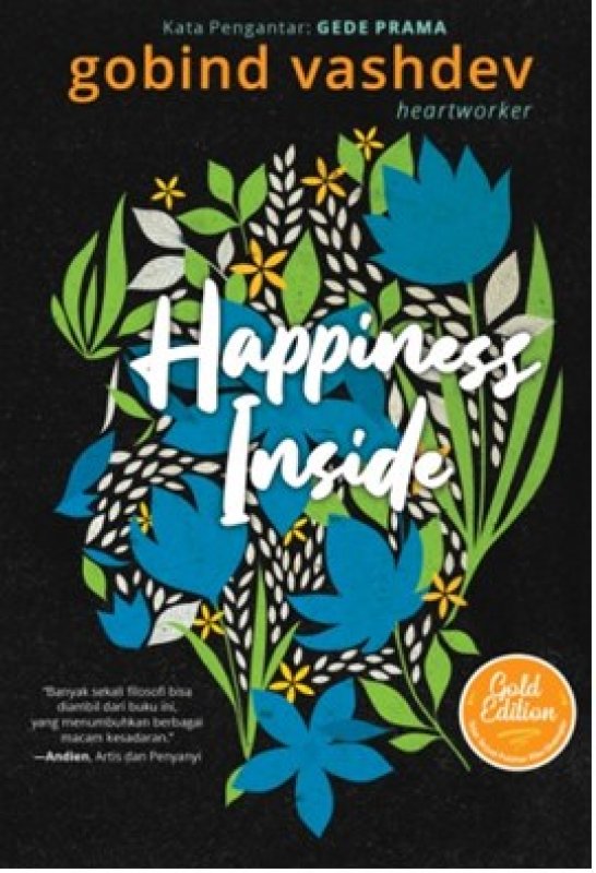 Cover Buku HAPPINESS INSIDE - GOLD EDITION (REPUBLISH)