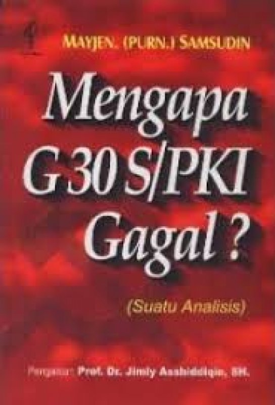 Buku Mengapa G30 S/pki Gagal | Toko Buku Online - Bukukita
