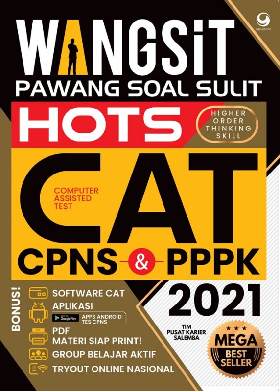 Cover Depan Buku Wangsit Hots Cat Pns & Pppk 2021