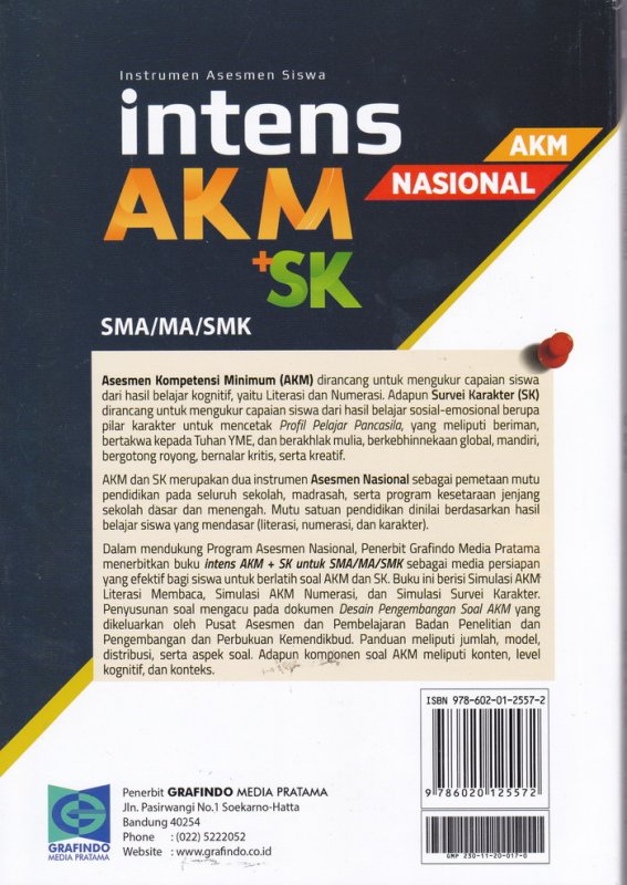 Cover Asesmen Kompetensi Minimun ( AKM ) SMA MA/ SMK