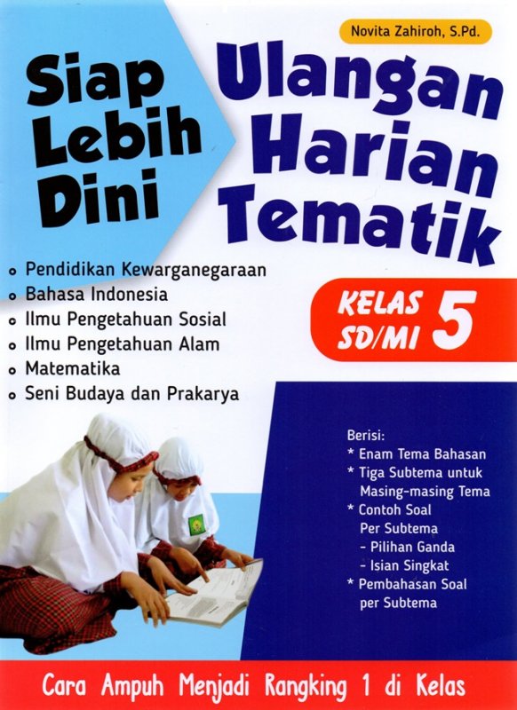 Cover Buku Siap Lebih Dini Ulangan Harian Tematik Sd/Mi Kl.5