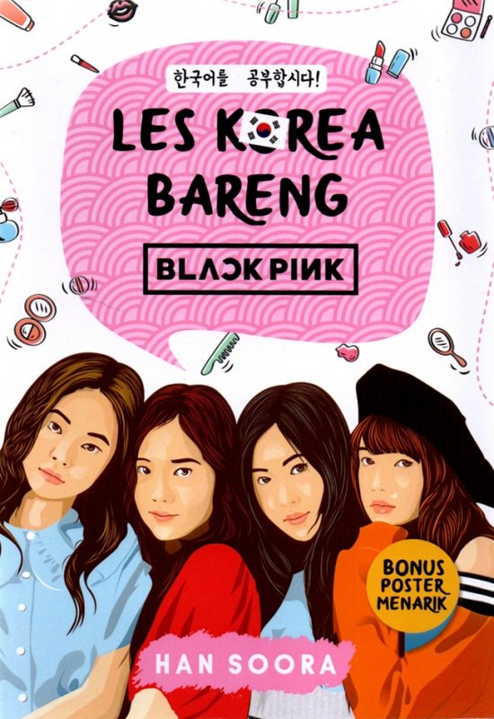 Cover Buku Les Korea Bareng Blackpink