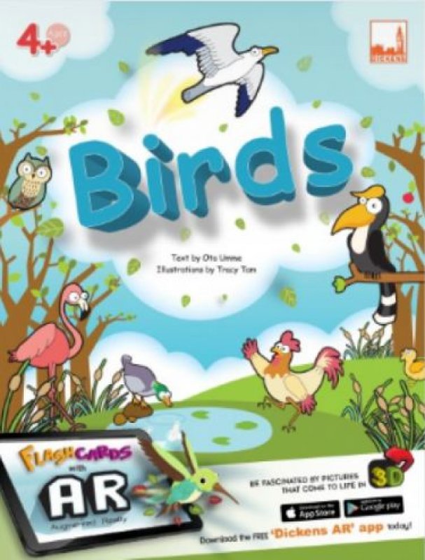 Cover Depan Buku Flashcards - Birds (with AR)