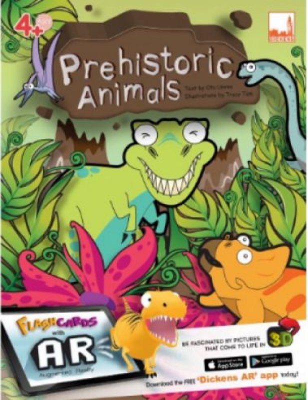 Cover Flashcards - Prehistonic Animals (with AR)