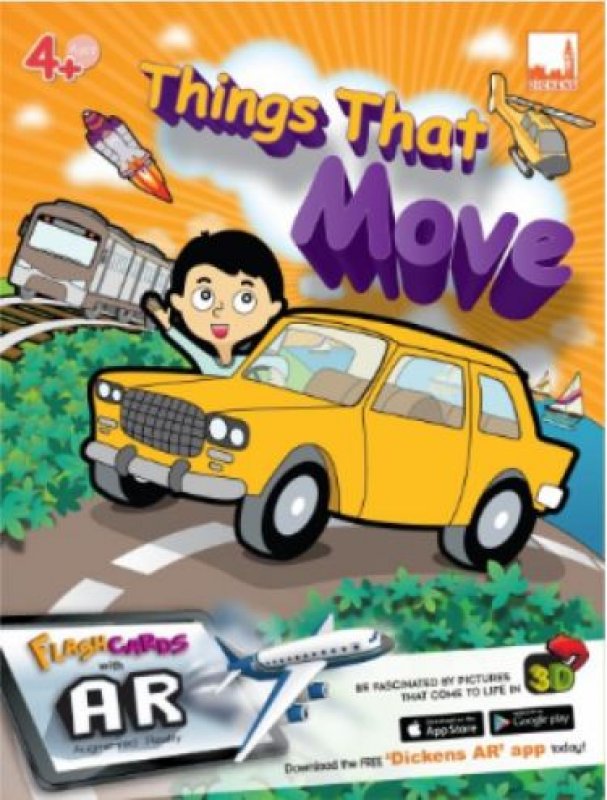 Cover Buku Flashcards - Things That Move (with AR)