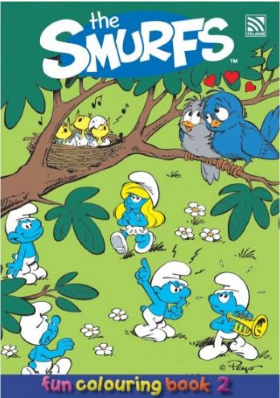 Cover Depan Buku The Smurfs Fun Colouring Book 2