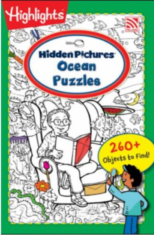 Cover Buku Highlights On The Go - Hidden Pictures (Ocean Puzzles)