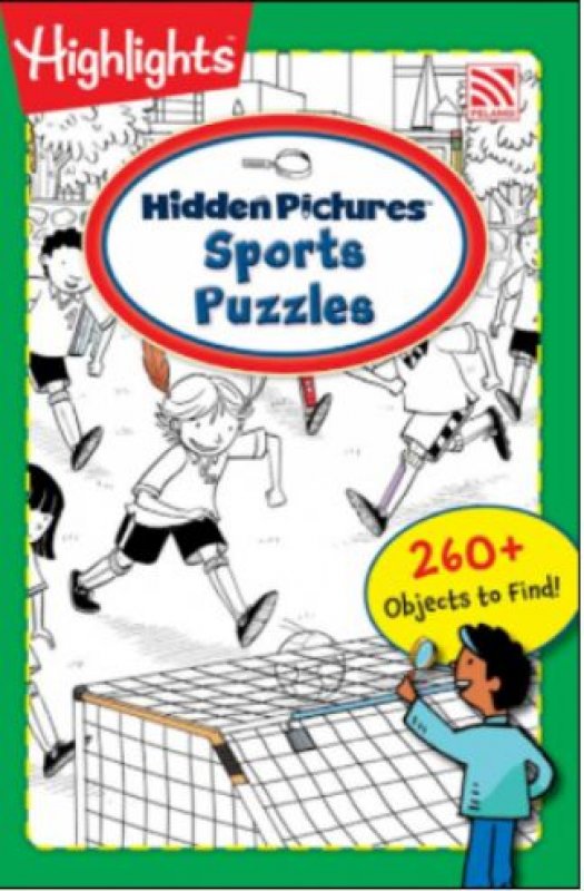 Cover Buku Highlights On The Go - Hidden Pictures (Sports Puzzles)