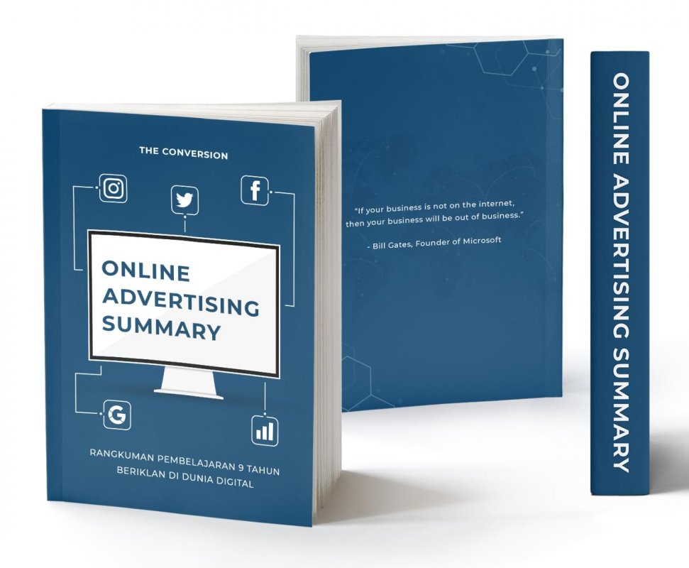 Cover Depan Buku Online Advertising Summary : Rangkuman Tips Beriklan Selama 9 Tahun