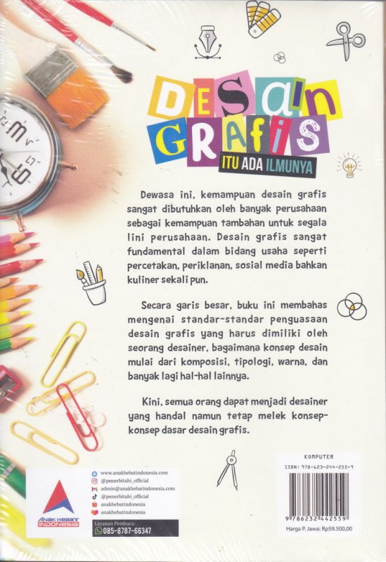 Cover Belakang Buku DESAIN GRAFIS ITU ADA ILMUNYA 