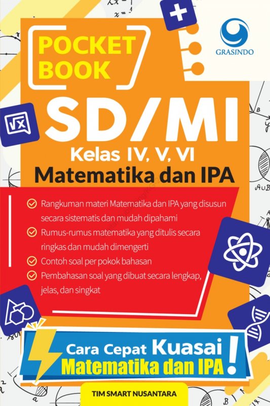 Cover Buku Pocket Book SD Matematika dan IPA