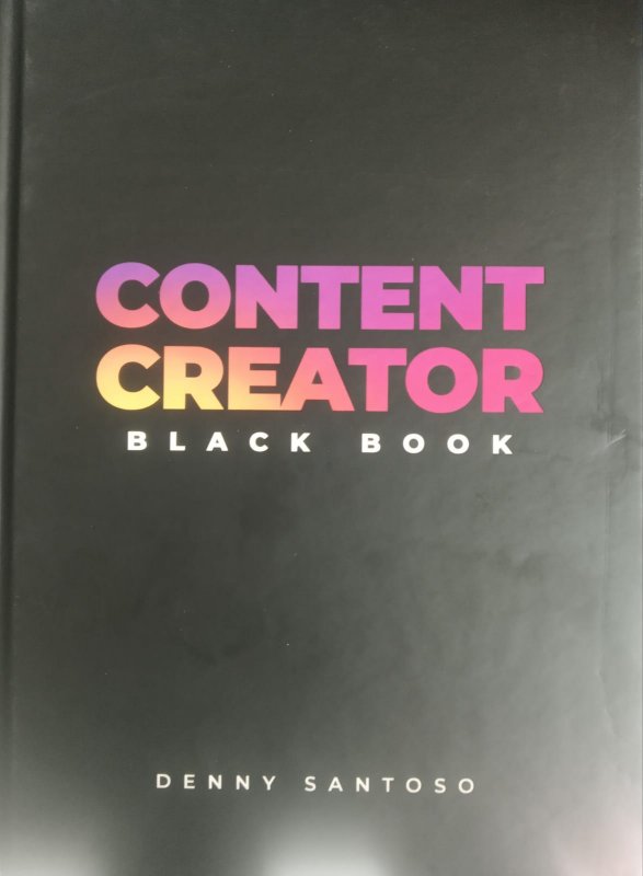 Cover Buku Bisnis Content Creator Black Book (Asli )