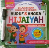 Buku Tulis Hapus Belajar Dasar Membaca & Menulis Huruf & Angka dan hijyaiyah   gka ( Cover Baru ) 