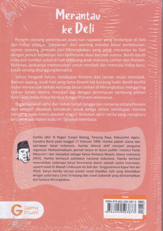 Cover Belakang Buku Merantau ke Deli (cover Baru)